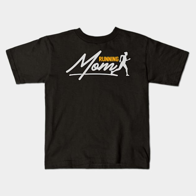 Running Mom Kids T-Shirt by Toogoo